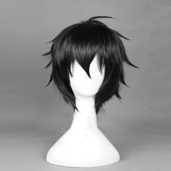 終わりのセラフ 百夜優一郎 黒短ウィッグ コスプレ用 耐熱合成繊維 - 画像 (4)