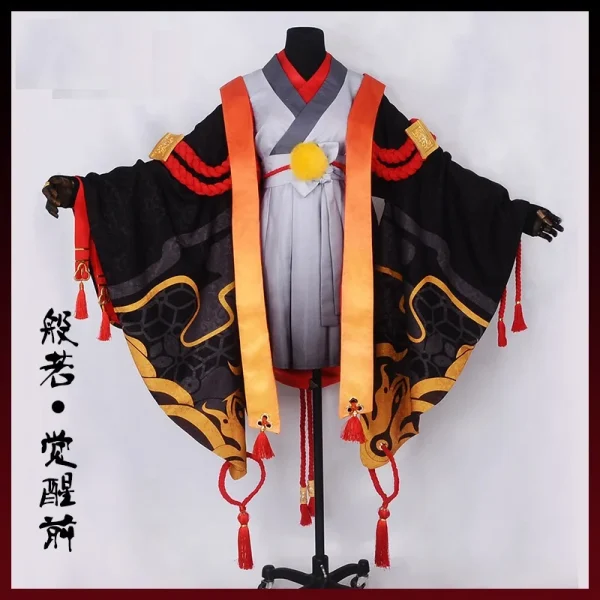 人気アニメ 陰陽師 コスプレ衣装 般若 ハロウィンパーティードレスセット マスク付き - 画像 (2)