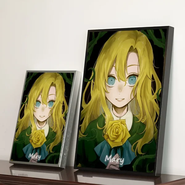 クラシックホラーIb 恐怖美術館 防水ポスター 紙ステッカー コーヒーハウスバー 美術壁画 - 画像 (15)