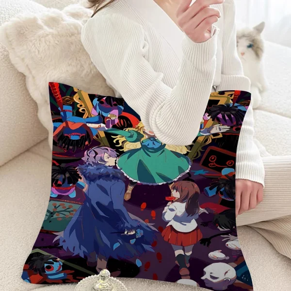 クラシックホラーゲームIb 恐怖の美術館 枕カバー デザインクッション ホリデー装飾 - 画像 (13)