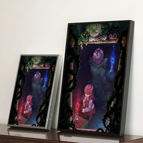 クラシックホラーIb 恐怖美術館 防水ポスター 紙ステッカー コーヒーハウスバー 美術壁画 - 画像 (18)