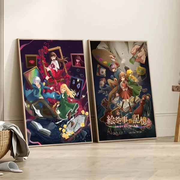 クラシックホラーIb 恐怖美術館 防水ポスター 紙ステッカー コーヒーハウスバー 美術壁画 - 画像 (6)