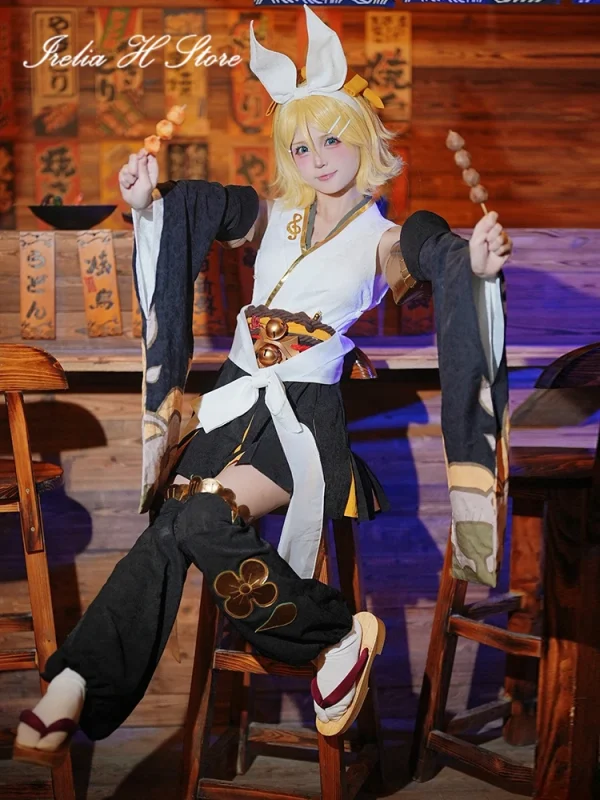 陰陽師 アイレリア コスプレドレス 性感着物 ハロウィン衣装 - 画像 (2)