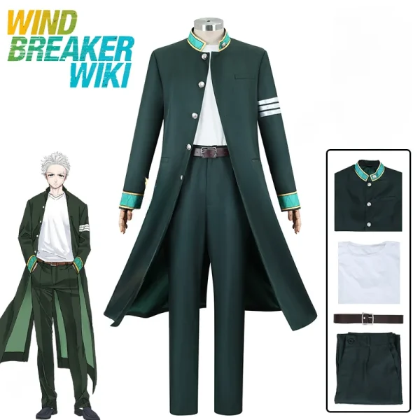 アニメ風ウィンドブレーカー 烏間ハジメコスプレ 仮装ウィッグ制服 ハロウィン - 画像 (7)