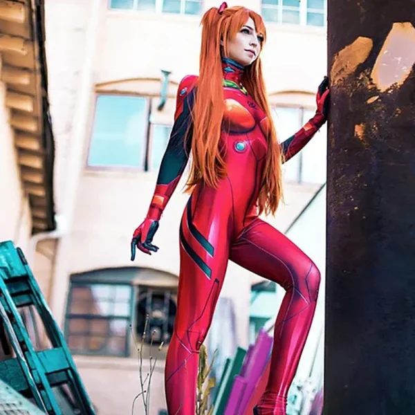 アニメ EVA コスプレ 服装 ボディースーツ アスカ アヤナミ レイ ラングレー - 画像 (5)