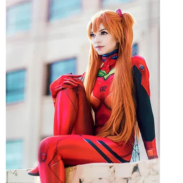アニメ EVA コスプレ 服装 ボディースーツ アスカ アヤナミ レイ ラングレー - 画像 (2)