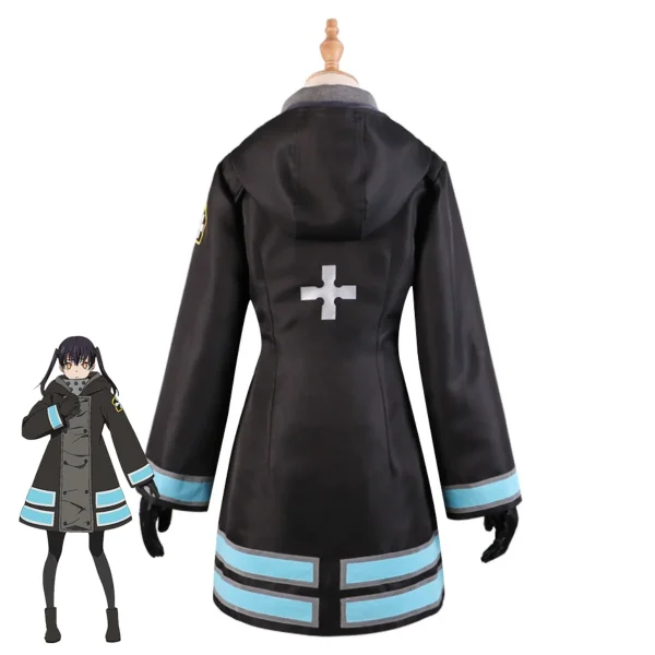 ファイアフォース 環古波蔵 冬コートスカート制服 ウィッグ コスプレ - 画像 (5)