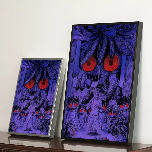 クラシックホラーIb 恐怖美術館 防水ポスター 紙ステッカー コーヒーハウスバー 美術壁画 - 画像 (9)