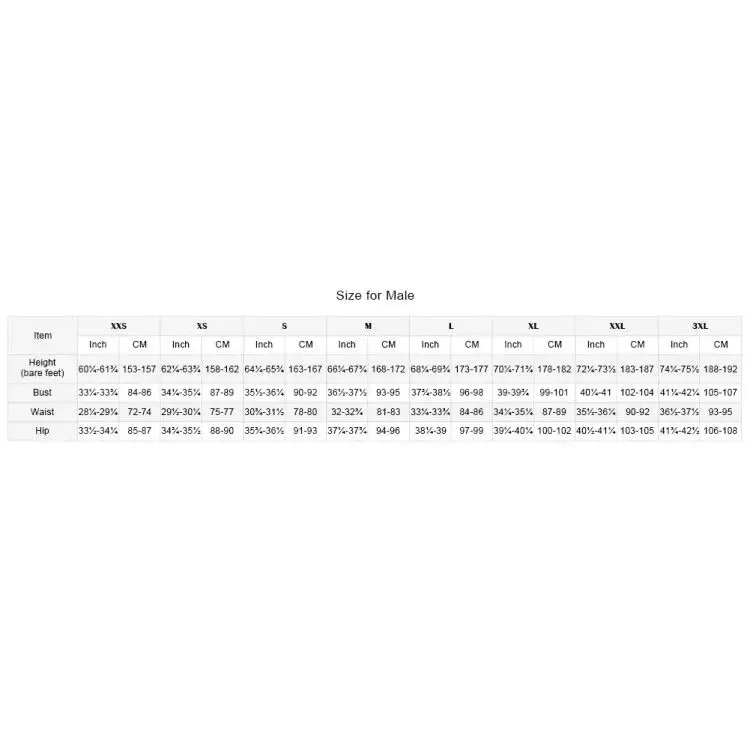 Male Size
