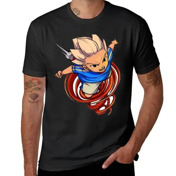 イナズマイレブン アクセルブレイズ 豪炎寺修也 ファンアートTシャツ メンズ アニメ 夏服