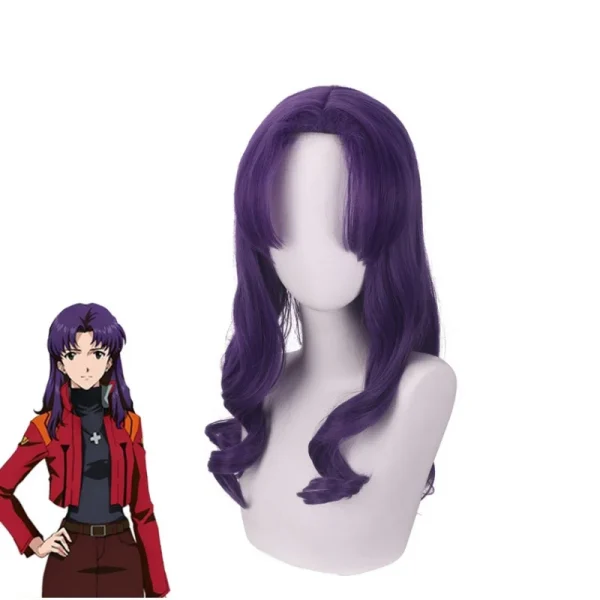 エヴァンゲリオン カツラギ ミサト コスプレ 衣装 赤ジャケット ワンピース ウィッグ - 画像 (9)