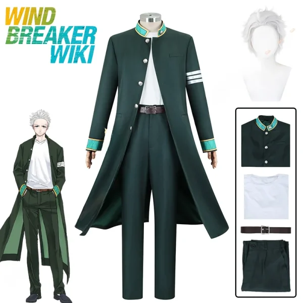 アニメ風ウィンドブレーカー 烏間ハジメコスプレ 仮装ウィッグ制服 ハロウィン