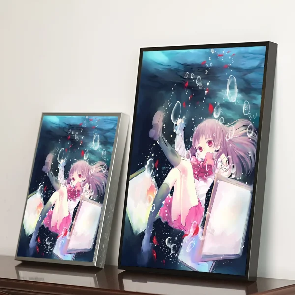 クラシックホラーIb 恐怖美術館 防水ポスター 紙ステッカー コーヒーハウスバー 美術壁画 - 画像 (7)