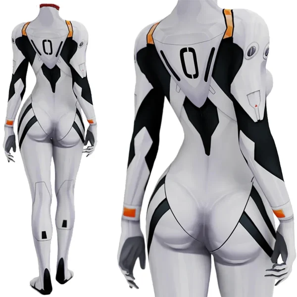 アニメ EVA アヤナミ レイ コスプレ 服装 ボディースーツ 3D プリント ゼンタイ - 画像 (2)