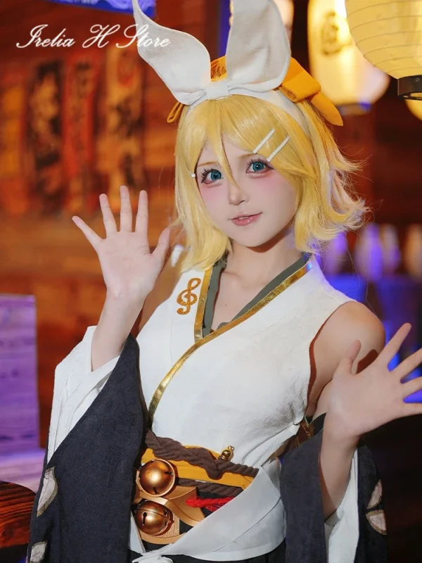 陰陽師 アイレリア コスプレドレス 性感着物 ハロウィン衣装 - 画像 (5)