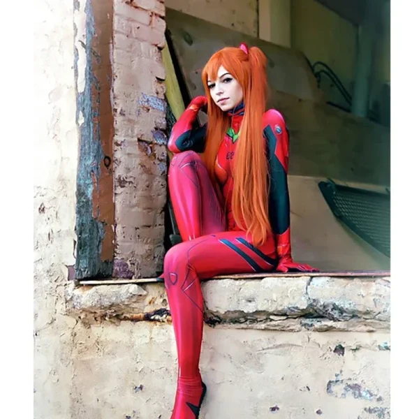 アニメ EVA コスプレ 服装 ボディースーツ アスカ アヤナミ レイ ラングレー - 画像 (4)