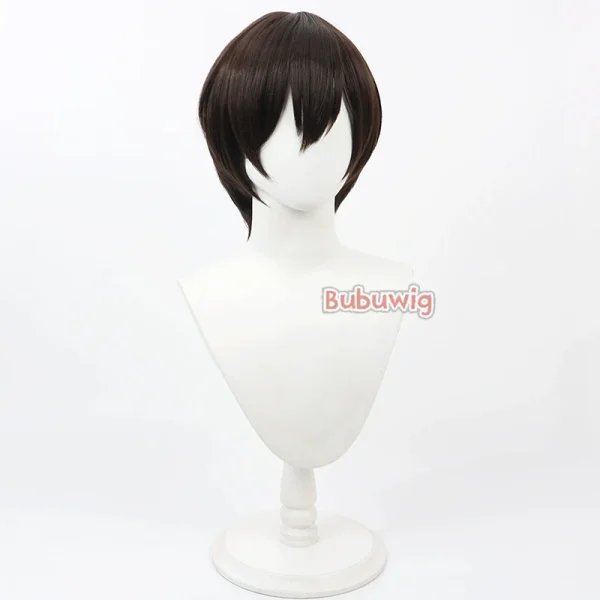 ブブウィッグ 合成ファイバー 藤岡春妃 コスプレウィッグ 桜蘭高校ホスト部 30cm ダークブラウン 耐熱 - 画像 (3)