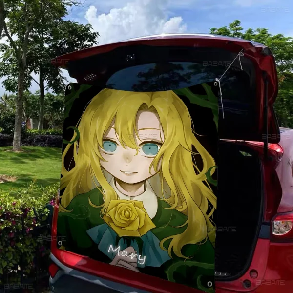 クラシックホラーIb恐怖美術館 DIYフラッグ ファミリー写真 リビング装飾 壁アート - 画像 (9)