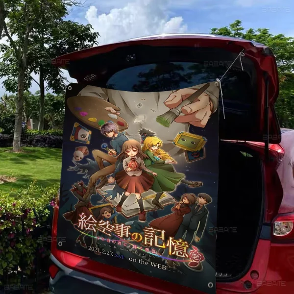 クラシックホラーIb恐怖美術館 DIYフラッグ ファミリー写真 リビング装飾 壁アート - 画像 (6)