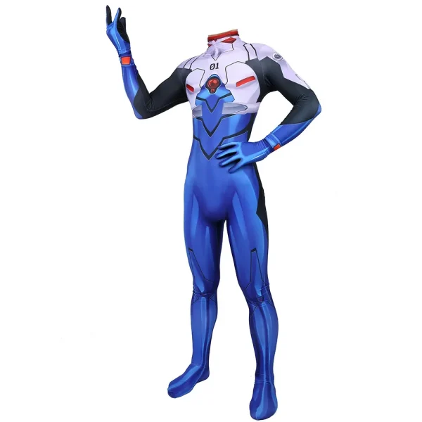 エヴァンゲリオン イカリ シンジ コスプレ ゼンタイ スパンデックス - 画像 (3)