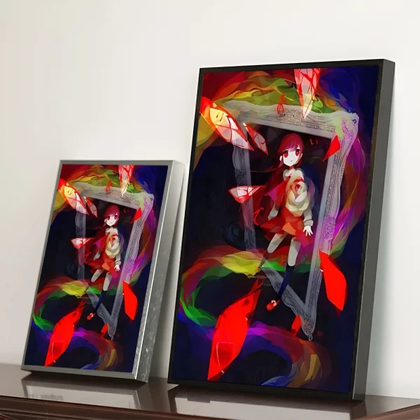 クラシックホラーIb 恐怖美術館 防水ポスター 紙ステッカー コーヒーハウスバー 美術壁画 - 画像 (11)